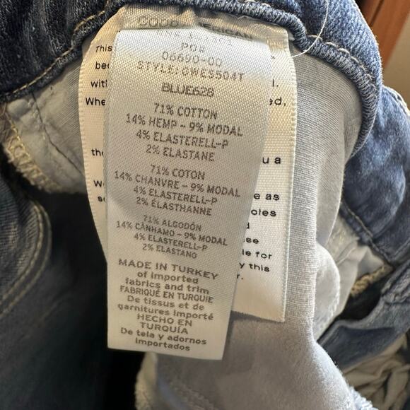 Good American Good Legs Crop Raw Hem Skinny Jeans Size 22 High Rise Stretch - Picture 10 of 13